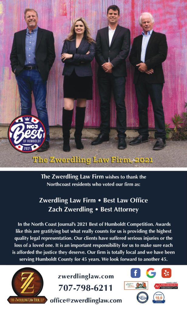 Best of Humboldt 2021 The Zwerdling Law Firm, LLP